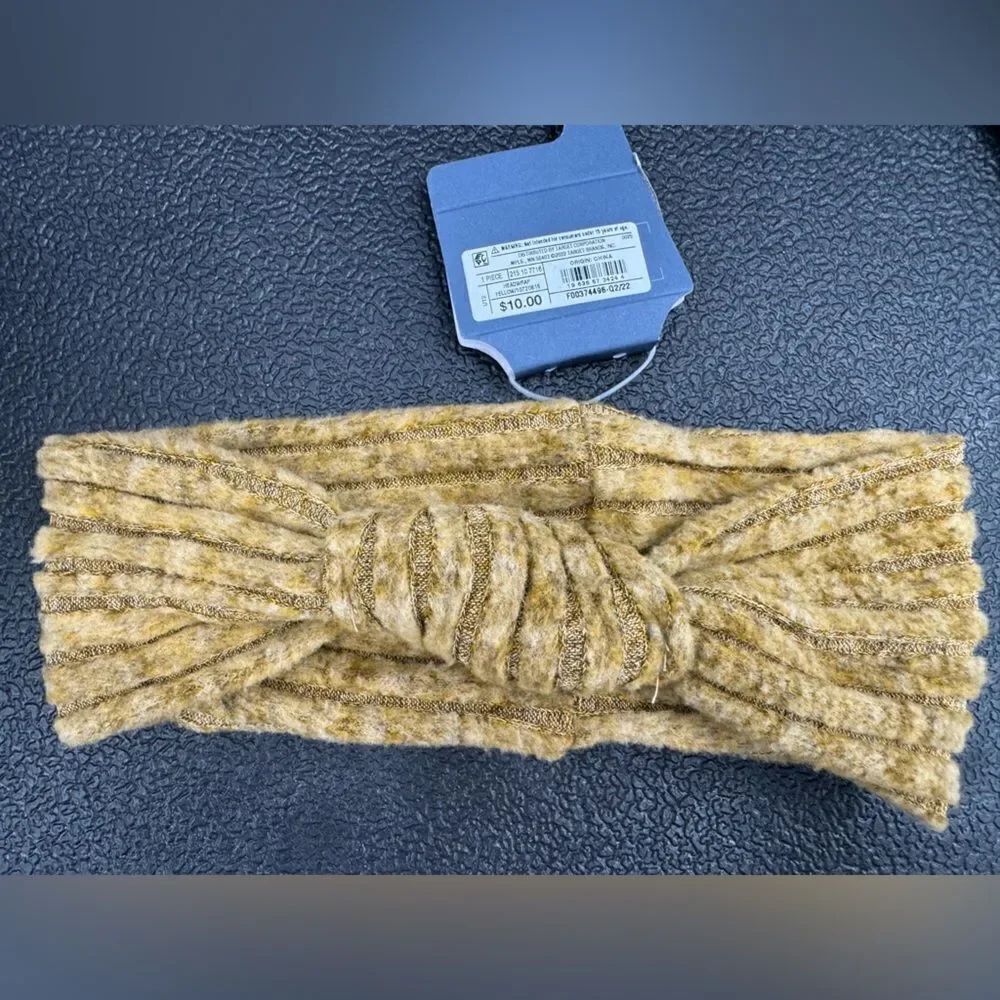 3/$20 Universal Threads Mustard Yellow Knot Headband One Size